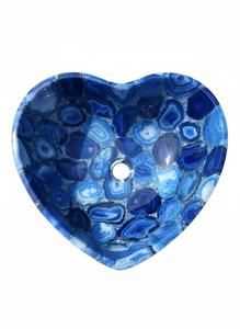 Lavabo rond en agate de luxe moderne fait à la main, écologique, couleur personnalisée, décoration de salle de bain à domicile, cadeau de retraite - Product Image 2