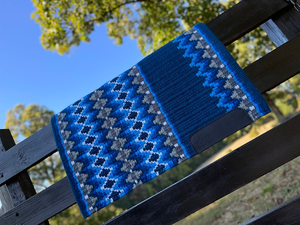 Western Show Horse Saddle Blanket Diseño de Nueva Zelanda Manta de sillín de lana hecha a mano Top Wool Saddle Pad Size - Product Image 3