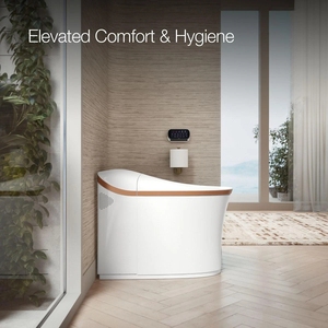 K-77795-0SG Eir Comfort WC monobloc allongé à double chasse intelligent + LIVRAISON GRATUITE - Product Image 4