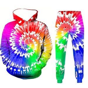 Evil Imp 3D Vintage Impreso Sudadera con capucha y pantalones Set Moda de calle informal para hombres para Otoño/Invierno Pantalones de chándal con capucha - Product Image 3