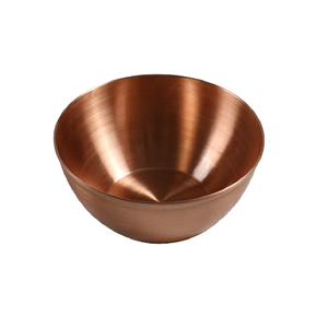 Copper <b>Salad</b> <b>Serving</b> <b>Bowl</b> With Premium Quality Round Shape Snacks Dessert <b>Bowl</b> For Home Kitchenware Usage - Product Image 1