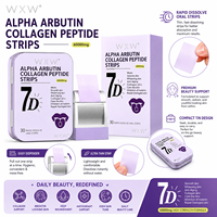 Bandes buccales de collagène et d'alpha-arbutine 7D, 60000mg, haute concentration, éclaircissantes, anti-âge, inhibition de la mélanine, réparation des dommages
