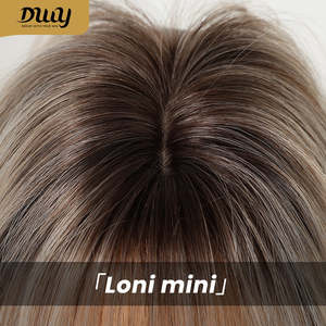 Réapprovisionné! Loni Mini C- NOUVEAU! Perruque synthétique sans colle DWY de 16 pouces à ondes courtes - Product Image 5