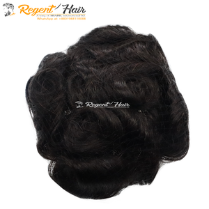 REGENT BWFL hecho a mano 100% Peluca de pelo Remy Premium con encaje frontal tupé de estilo sin esfuerzo para hombres aspecto de onda profunda realista - Product Image 5