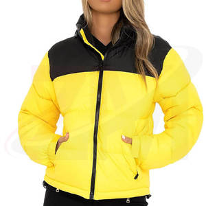 Veste matelassée pour femme de haute qualité avec logo personnalisé imprimé, motif uni, fermeture éclair - Product Image 4