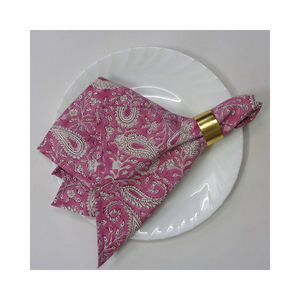 High Quality 100% Pure Cotton Table Napkins Handmade Block Printed Embroidered Modern Dining Low Price <b>Cloth</b> Accessories - Product Image 3