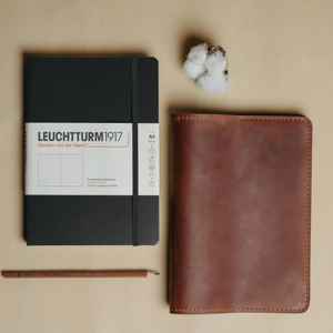 Funda y Organizador para Cuaderno de Negocios A5, Hecho a Mano, de Cuero Genuino, Resistente a Olores, Protección Reforzada, Recargable, LNBC-0036 - Product Image 6