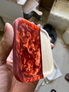 Juego de posavasos de resina de calidad COLORIDA con efecto océano decorativo cuadrado redondo posavasos de resina de madera epoxi de Craftsy Home - Product Image 4