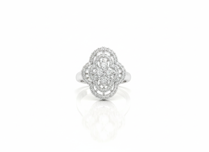 Anillos de Diamantes Redondos para Mujer, Diamantes Naturales y Cultivados en Laboratorio - Product Image 1