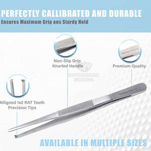 Pince à coton durable en acier inoxydable pour instruments dentaires 2025 Pince à coton dentaire de dernière conception - Product Image 4