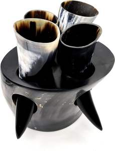 Handcrafted Eco-Friendly <b>Animal</b> Style Viking Drinking Horn Set Tankard <b>for</b> Beer Wine Mead & Ale <b>Lovers</b>-Christmas <b>Gift</b> - Product Image 4