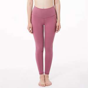 Leggings de sport et de yoga pour femmes, 100% coton, doux, taille haute, pour l'entraînement, décontractés, tissu tricoté à motifs, respirant, tissé - Product Image 6