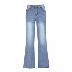 Nouvelle mode OEM pour femmes, taille haute avec détails découpés, pantalon en denim droit, jean de qualité supérieure - Product Image 4