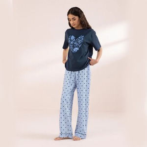 Gran oferta, ropa de dormir con estampado personalizado para mujer, conjunto de pijama de dos piezas, ropa de dormir para mujer, vestido de noche cómodo para mujer a la venta - Product Image 5