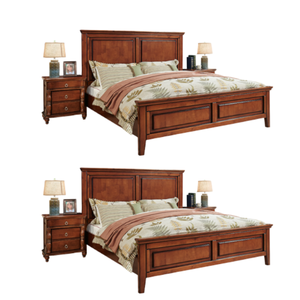 Ensemble de chambre au design classique européen pour meubles de maison, ensemble de lit en bois, exportation écologique vers l'Amérique - Product Image 4