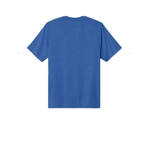 Camiseta de Manga Corta con Cuello Redondo para Hombre, Color Azul Sólido, Corte Regular, Ropa Casual, 100% Algodón Jersey, Tejido Transpirable, Teñido Liso - Product Image 2