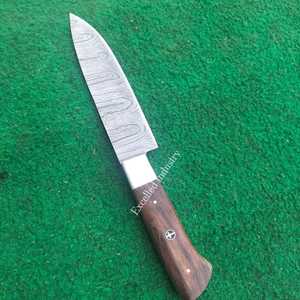 มีดทำครัวด้ามไม้มีดทำครัวทำด้วยมือปลอกหนังออกแบบได้ตามต้องการและคม - Product Image 2