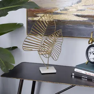 Escultura de Lobo de Aluminio Chapado en Oro de Calidad de Exportación, Figura Decorativa con Tema de Amor, Regalo, Decoración de Mesa, Llamada de Liderazgo, Pulida - Product Image 2