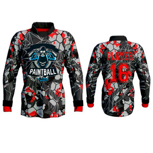 Compre el diseño de alta calidad su propio jersey de Paintball recién llegado Jersey de Paintball de sublimación totalmente personalizado - Product Image 2