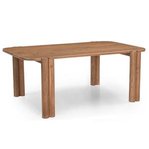 Mesa de comedor de madera de mango de teca de diseño cuadrado moderno estilo Pleun para interior/exterior para hoteles y uso de muebles de entrada al hogar - Product Image 1
