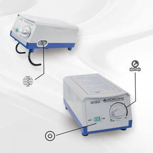 Colchón de aire antiescaras Mobi 2 Mobiclinic con compresor 200x86x9,5 cm Nylon PVC 20 celdas azules para camas de hospital 200x86x9,5 cm - Product Image 6