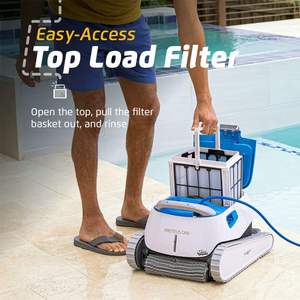Nuevo Robot Limpiafondos Automático Proteus DX4, Escalador de Paredes, Cepillo Limpiador de Línea de Flotación, Ideal para Piscinas Enterradas - Product Image 5