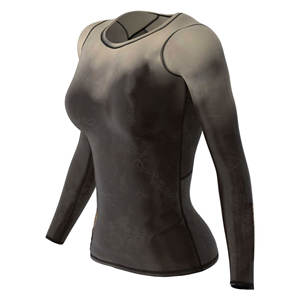 OEM compresión gimnasio camiseta atlética Yoga camiseta mujer Tops Fitness deporte gimnasio camisa Nylon Spandex Yoga activo camisa - Product Image 2