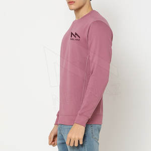 Vente en gros 2023 Nouveau pull pour homme en jersey à manches longues et col ras du cou Sweat-shirt d'hiver teint uni sans capuche - Product Image 3