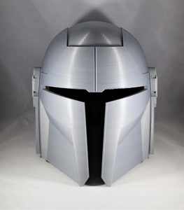Mandalorian casque fait à la main en acier casque cadeau pour argent Mandalorin rond Halloween décor à la maison casque cadeau lui métal artisanat - Product Image 5