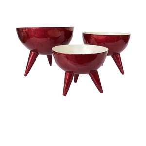 Ensemble de serveurs à salade en métal émaillé de qualité supérieure, élégant, écologique, personnalisable, articles de cuisine pour la maison et l'hôtel - Product Image 2