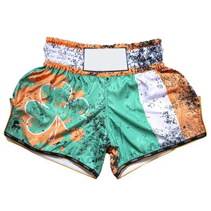 กางเกงขาสั้นซ้อมมวยและต่อยมวยไทยพิมพ์ซับลิเมชันสำหรับออกกำลังกาย MMA - Product Image 1