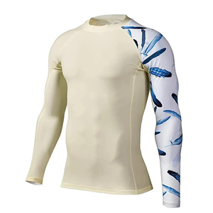Haut de compression respirant à manches longues pour l'entraînement, imprimé sur mesure, idéal pour le MMA et le BJJ - Product Image 1