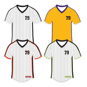 Camisetas de Béisbol al por Mayor de Fábrica, Tallas Grandes, OEM, Lisas, para Sublimación, Cuello en V, Secado Rápido, Transpirables - Product Image 6