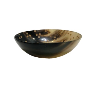 Cuenco de postre de cuerno de búfalo Premium Cuenco de comida dulce redondo de lujo de gran tamaño Calidad superior para uso en el hogar y restaurante - Product Image 1