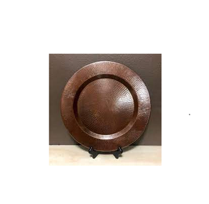 Vaisselle Cuivre Chargeur Assiettes Ensemble Or Mariage Vaisselle Dîner Plats Assiettes et usage fait main Offre Spéciale - Product Image 4