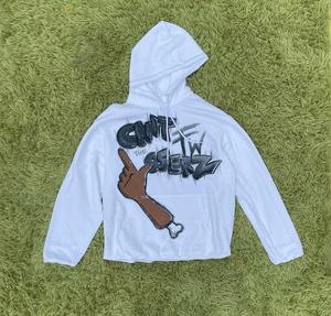 เสื้อฮู้ดสวมหัวสำหรับผู้ชายผ้าฝ้าย100% พิมพ์ลายฟองไหล่ตกสไตล์ลำลองปรับขนาด6XL สำหรับฤดูหนาว - Product Image 2