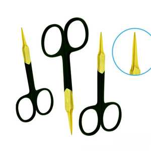 Tijeras Profesionales de Acero Inoxidable para Cejas, Nariz y Vello Facial, Rectas y Afiladas, Herramienta de Bordado Duradera para Cuidado Personal y Maquillaje - Product Image 3