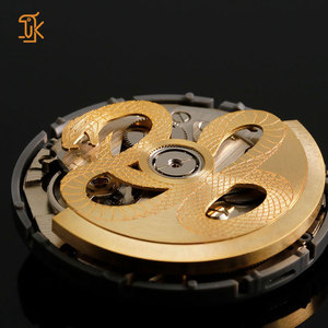 Rotor de movimiento de reloj en forma de serpiente, hueco, de latón, para NH35 NH36 Miyota 9015 8215, con logotipo personalizado OEM, contrapeso oscilante - Product Image 3