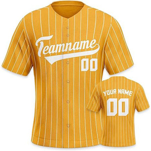 Camiseta de Béisbol Sublimada Personalizada de la Mejor Calidad, Transpirable, de Secado Rápido, 100% Poliéster, Uniforme Sublimado Profesional al por Mayor - Product Image 1