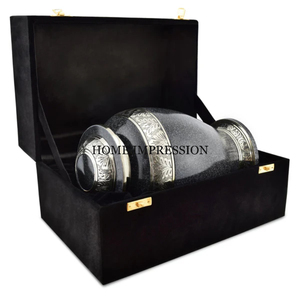 Modern Design Black And Gold Color Funeral Adult Cremation <b>Urns</b> for Human Ashes Bulk Memorable Ashes Storage <b>Jar</b> Funeral Supply - Product Image 3