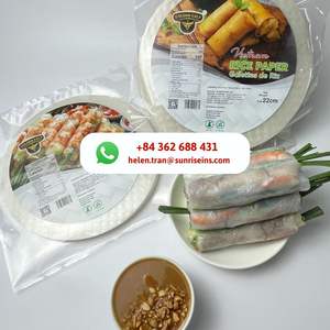 ปอเปี๊ยะกระดาษทรงกลมกระดาษห่อข้าวขนาด22ซม. 300กรัม papier de Riz | วา + 84 362 688 431เฮเลน - Product Image 3