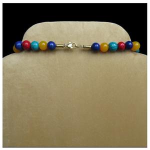 Collier de perles en résine géométrique à la mode avec chaîne de corde de couleur bonbon de style classique toutes les couleurs pour les amoureux - Product Image 6