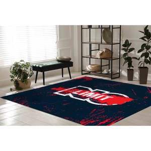 Tapis noir, tapis imprimé, tapis de chambre, cadeau pour elle, tapis No Limit, tapis à poils doux - Product Image 4