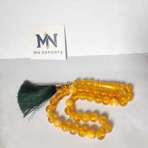 Rosary Tasbih Islamic Prayer Tasbeeh Good Quality Indian Product Single Piece Packing Resin Tasbih 33 Beads - Product Image 5