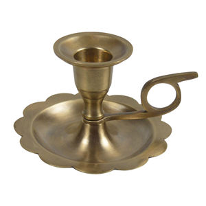 Bougeoir simple en or brillant avec finition plaquée laiton Idéal pour la décoration de table et de mariage Bougeoir au meilleur prix - Product Image 2