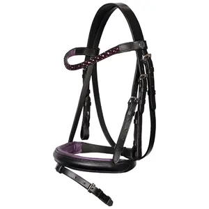 Wholesale Fashion PVC Horse Bridle Hot Selling Adjustable Horse Halter Genuine Leather Factory Made Horse Riding Bridle