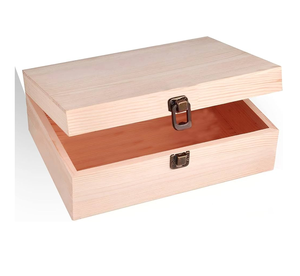 Caja de Joyería de Madera Sin Pulir, Artesanía, Excelente Diseño, Precio Más Bajo - Product Image 6