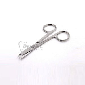 Tijeras de Sutura de Acero Inoxidable Reutilizables de Grado Médico, Fuente de Energía Manual, Puntas Afiladas y Roma para Remover y Cortar Suturas DENTRIC - Product Image 1