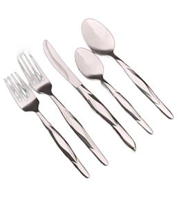 Vente en gros de sets de couverts pour restaurant de mariage en acier inoxydable au design unique kit de couverts en argenterie avec poignée de designer polie - Product Image 4