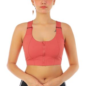 Soutien-gorge de sport professionnel haute performance pour femme, séchage rapide, Spandex Nylon 260g, couleurs personnalisables, logo sur le devant, Yoga 2026 - Product Image 1
